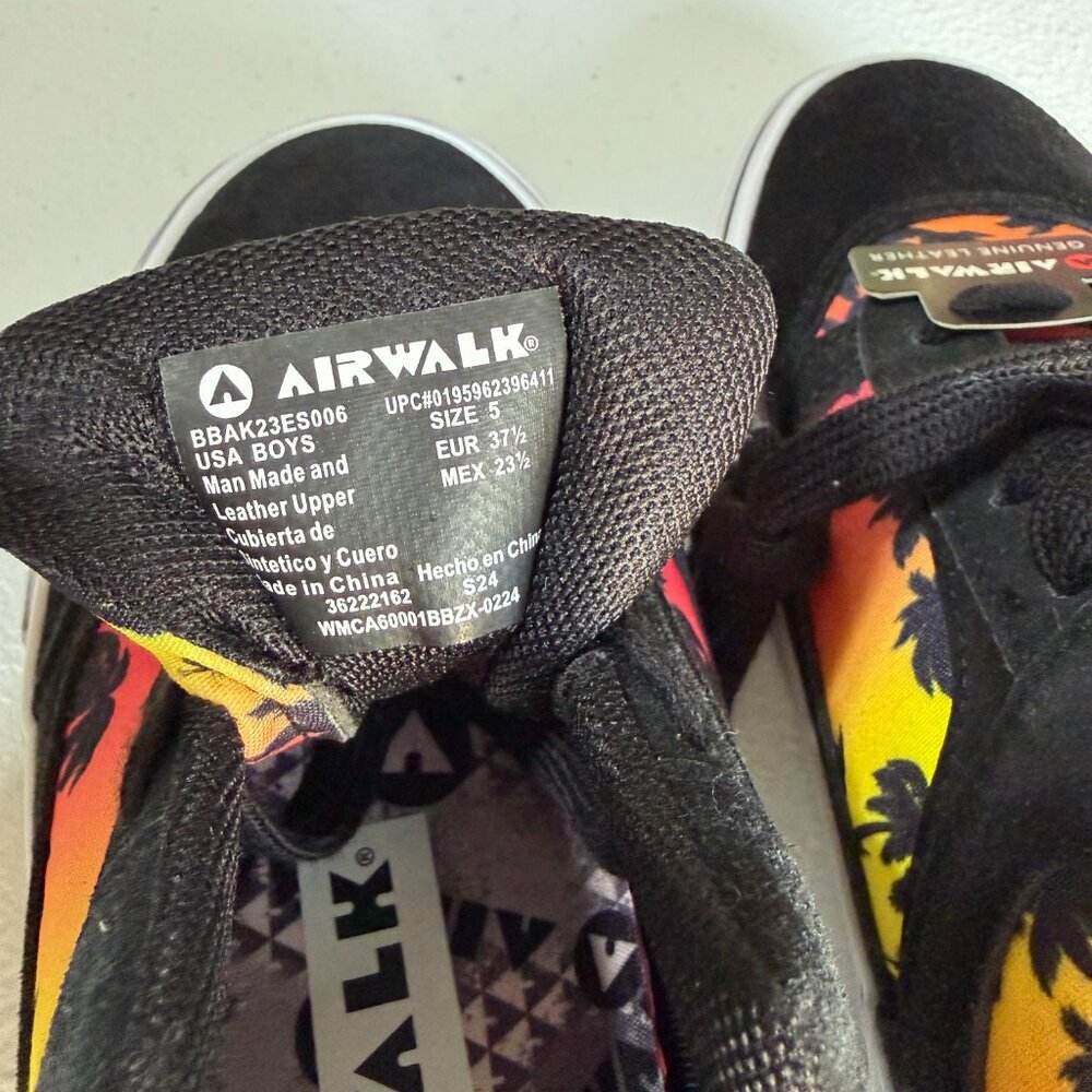 Airwalk Boys Genuine Leather Skate Shoes – Size EU 37.5 / US 5 – New Without Box - Picture 5 of 7